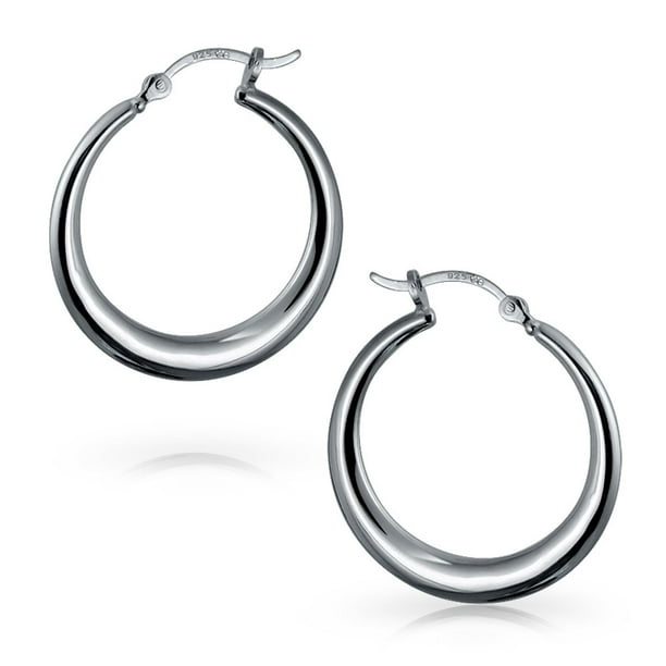 Contemporary Sterling Earrings Sterling Hollow Form Earrings Boho Silver Earrings Artisan Hollow Form Earrings